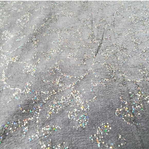 Western Connection II Sparkly Glittery Gray Top Sz 2X - Picture 4 of 5